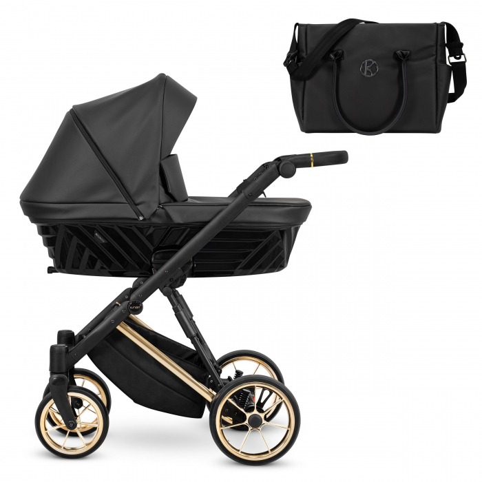 Carucior 3 in 1 Kunert Ivento - Black Pearl - Gold [2]