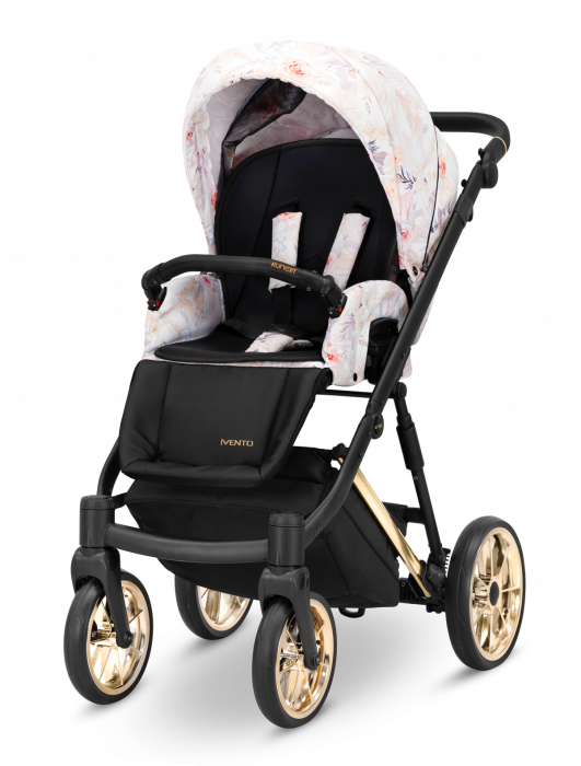 Carucior 3 in 1 Ivento - Flowers - Gold - [4]