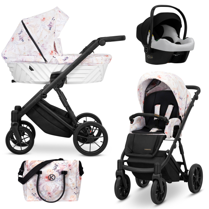 Carucior 3 in 1  Kunert Ivento - Flowers - Gold - [1]
