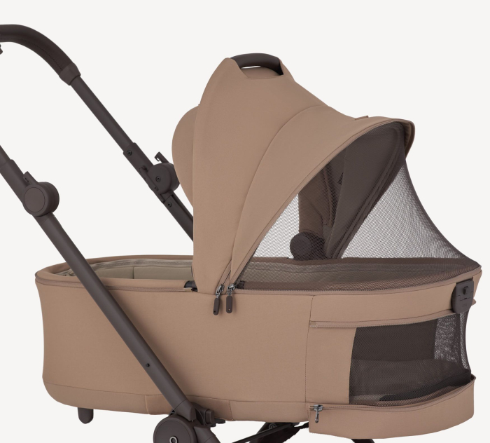 Carucior ANEX  AIR-Q pentru nou nascuti 3 in 1 cu landou pliabil Karamell  Scoica Maxi-Cosi PEBBLE 360 PRO2  Twillic Truffle [16]