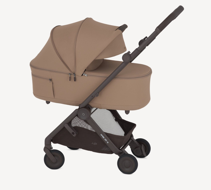 Carucior ANEX  AIR-Q pentru nou nascuti 3 in 1 cu landou pliabil Karamell  Scoica Maxi-Cosi PEBBLE 360 PRO2  Twillic Truffle [14]