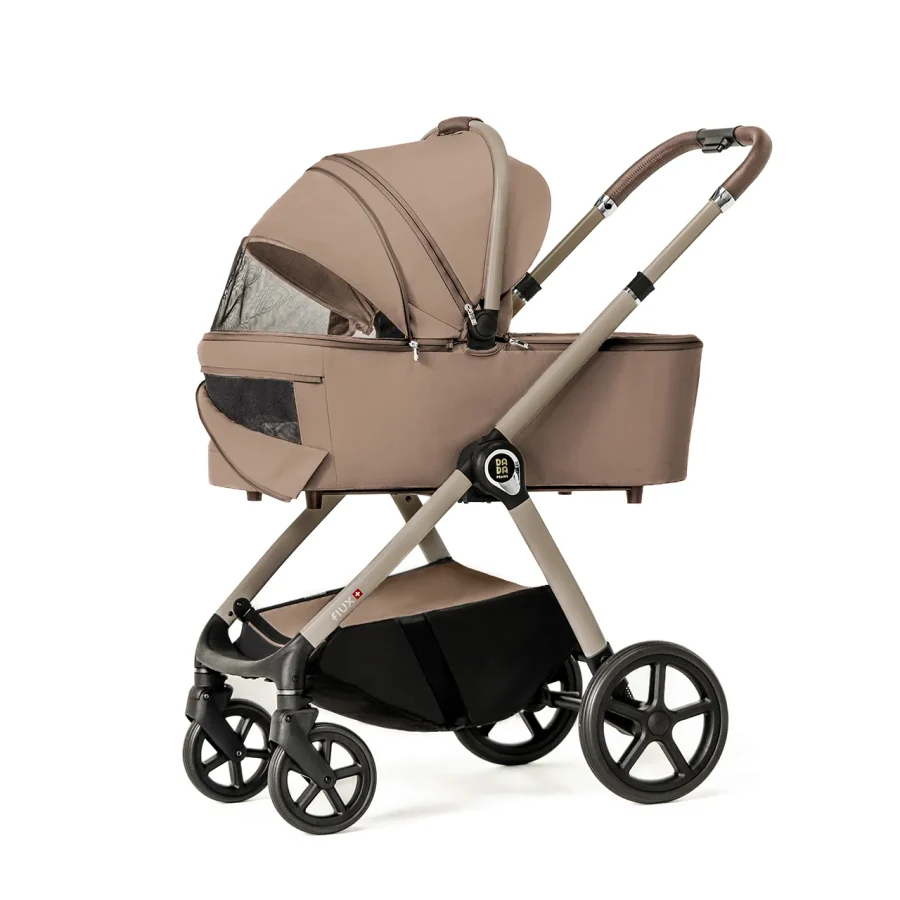 Carucior multifunctional 2 in 1 Flux Beige cu landou [4]