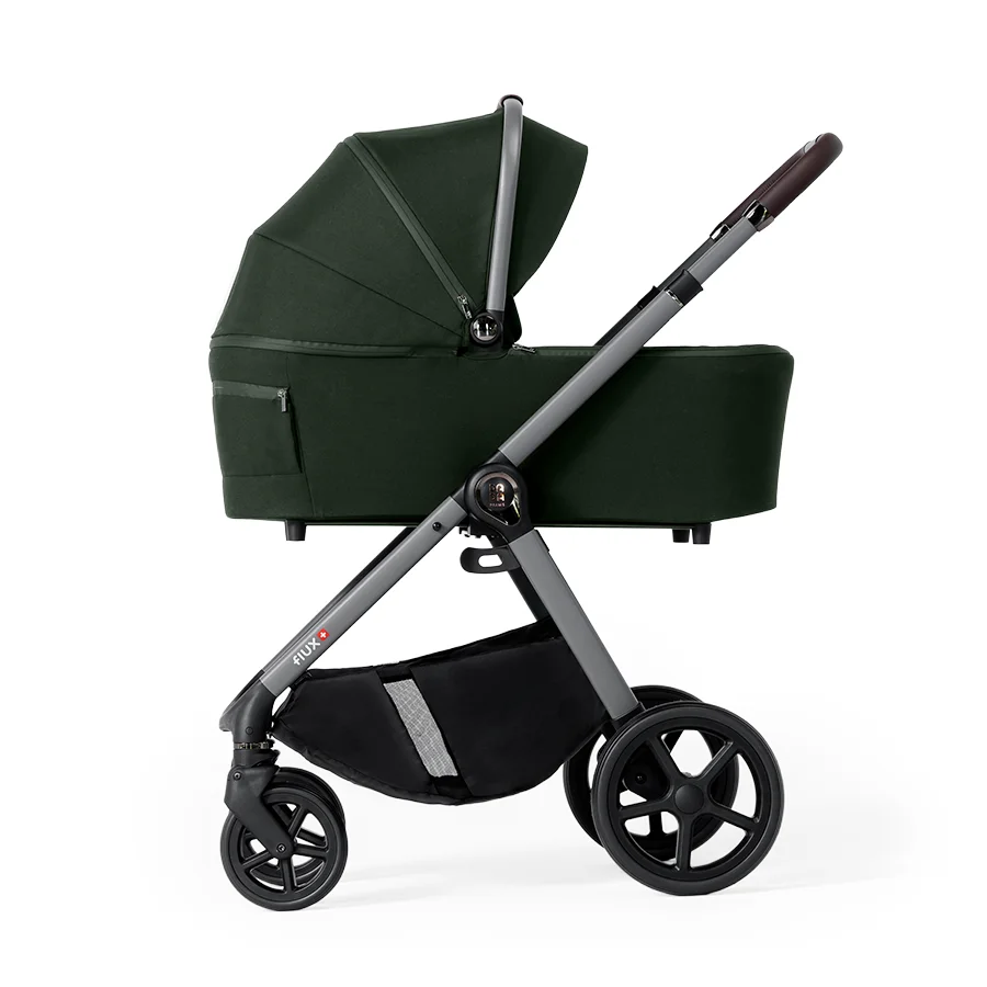 Carucior multifunctional 2 in 1 Flux Green cu landou [2]