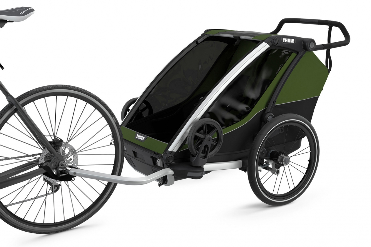 Carucior multisport Thule Chariot Cab 2,  Aluminum/Cypress Green [3]