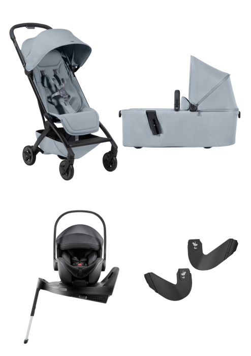 Cărucior pentru copii, 4  în 1, Joolz, Aer2, PEBBLE GREY  cu scoica Britax BABY-SAFE PRO Culoare Carbon Black [1]