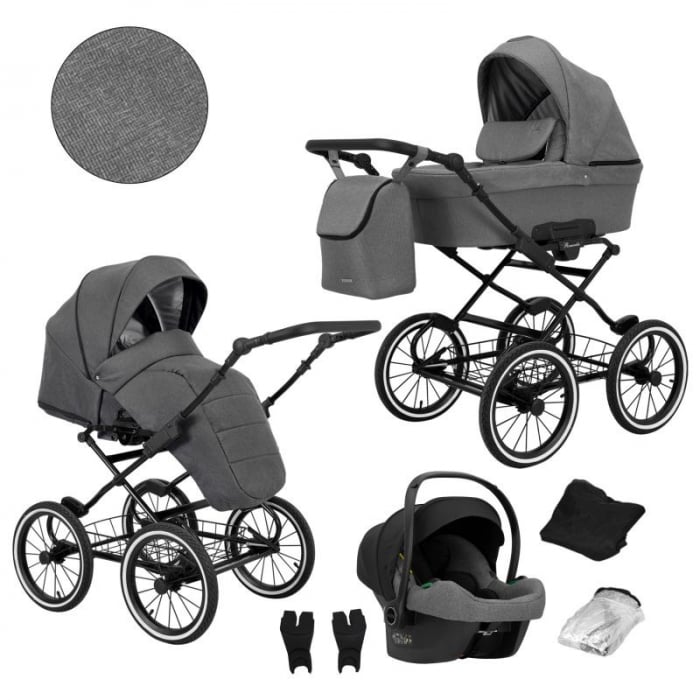 Carucior ROMANTIC EXCLUSIVE 3IN1 - grey-rom-06 [1]