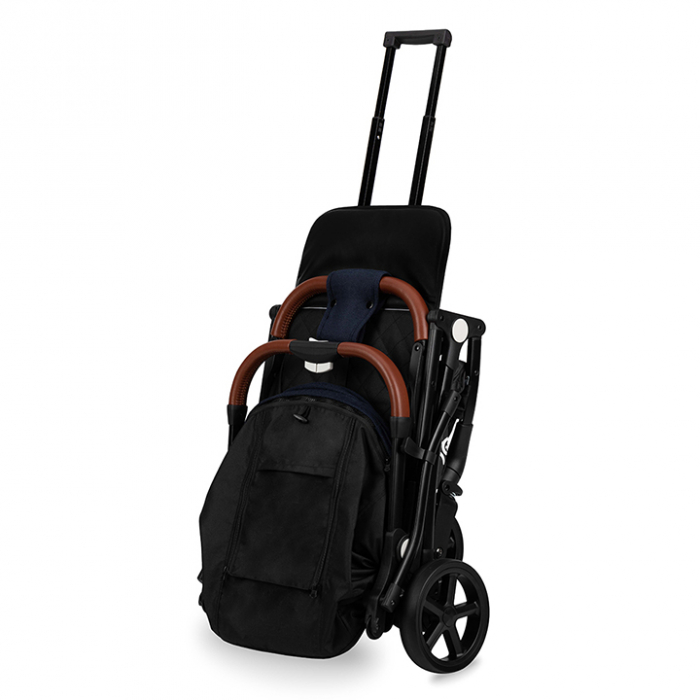 Carucior sport, MoMi MARVIN Black, 6 luni+, Centura in 5 puncte, Suport picioare reglabil, Cos accesorii, Pliabil, Plasa insecte, Husa de ploaie, Suspensii integrate [6]