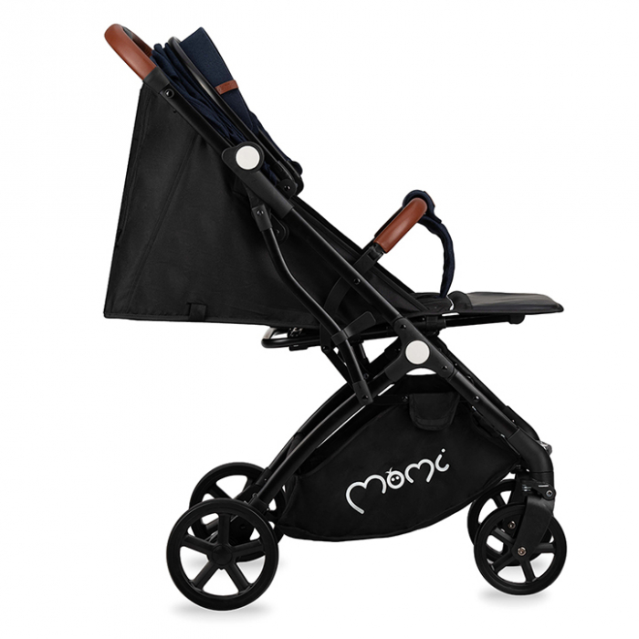 Carucior sport, MoMi MARVIN Navy Blue, 6 luni+, Centura in 5 puncte, Suport picioare reglabil, Cos accesorii, Pliabil, Plasa insecte, Husa de ploaie, Suspensii integrate [4]