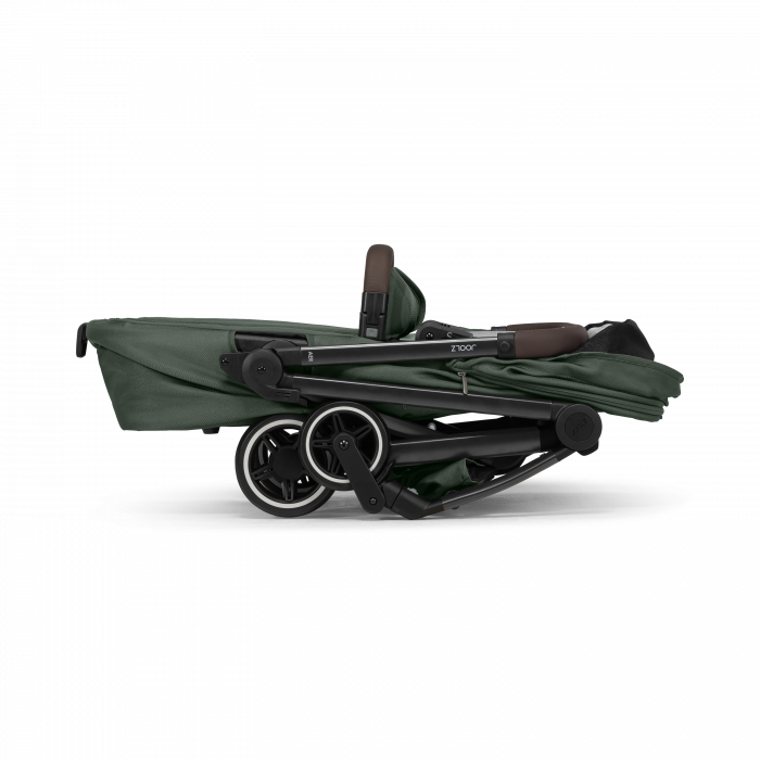 Cărucior 3 in 1, ultra compact, ușor, Joolz, Aer+  Forest green - cu scoica Britax Romer BABY-SAFE PRO [12]