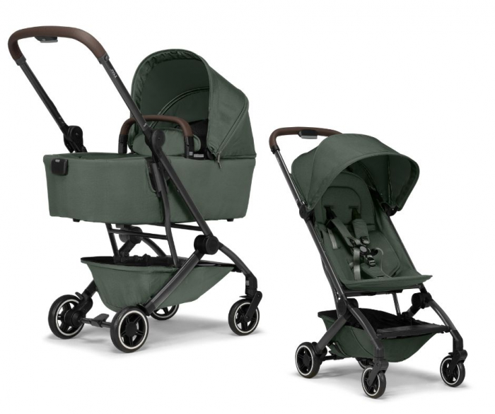 Cărucior 3 in 1, ultra compact, ușor, Joolz, Aer+  Forest green - cu scoica Britax Romer BABY-SAFE PRO [2]