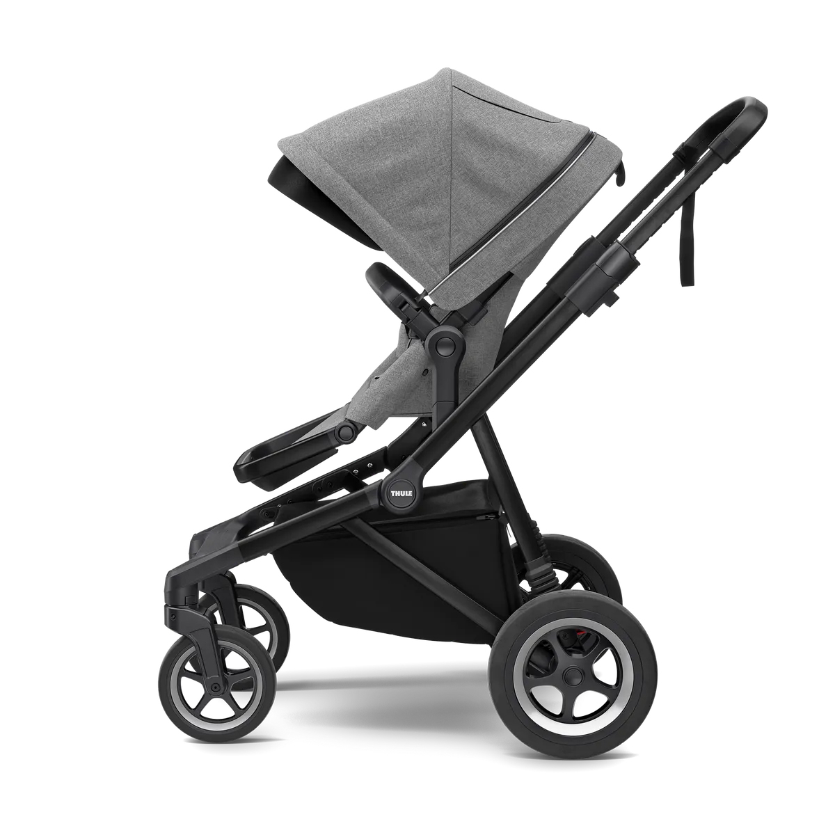 Carucior Thule SLEEK Cadru Negru si Copertina Gray Melange [2]