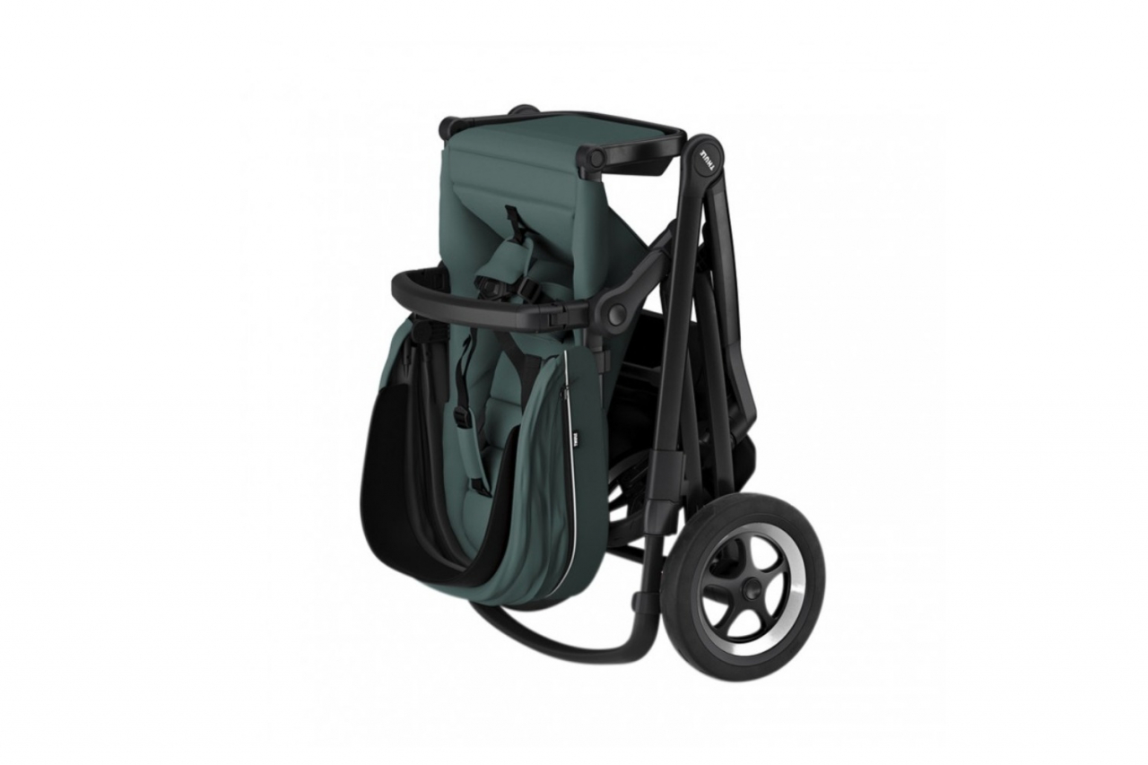 Carucior Thule SLEEK Cadru Negru si Copertina Mallard Green [5]