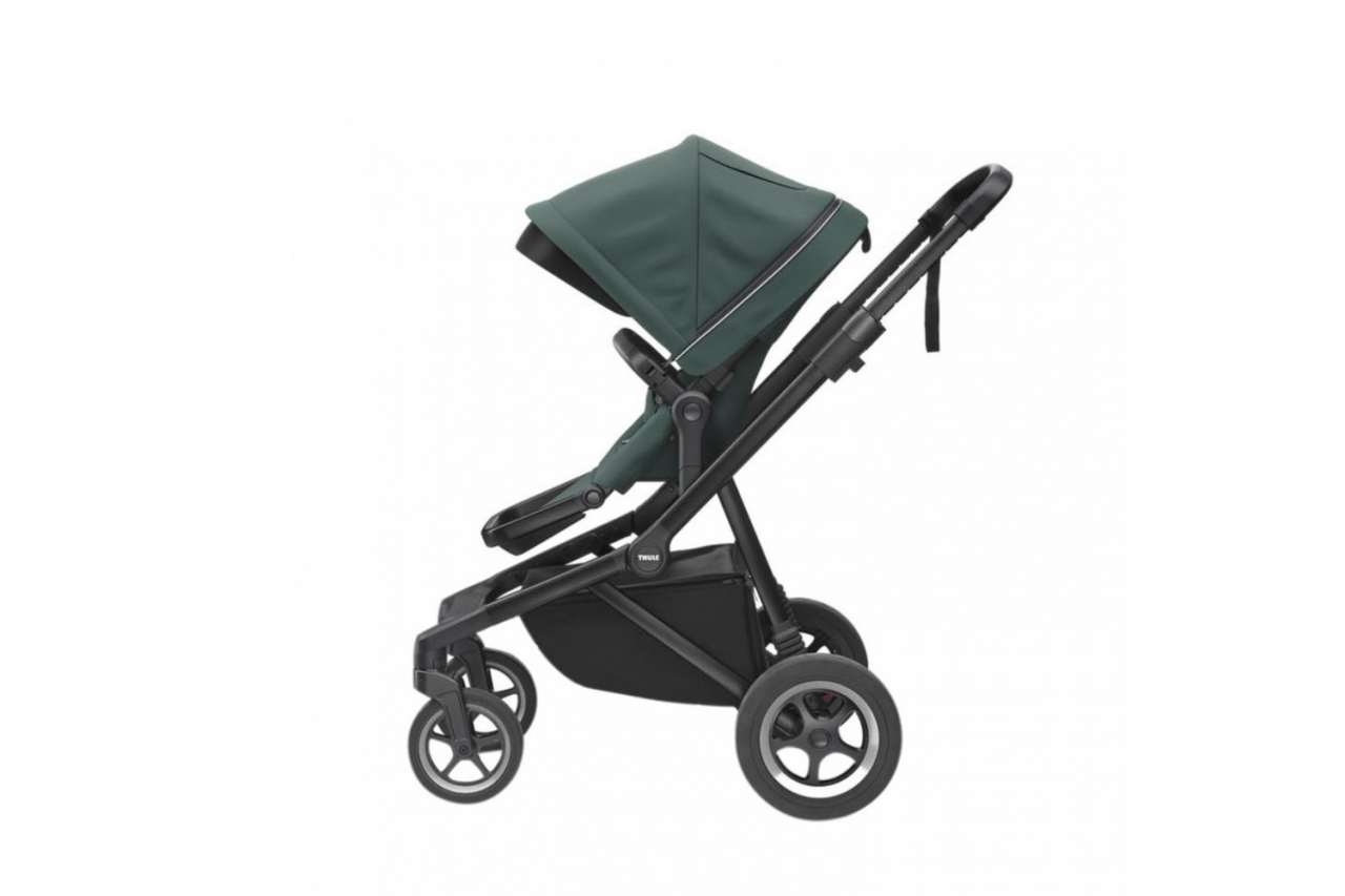 Carucior Thule SLEEK Cadru Negru si Copertina Mallard Green [4]