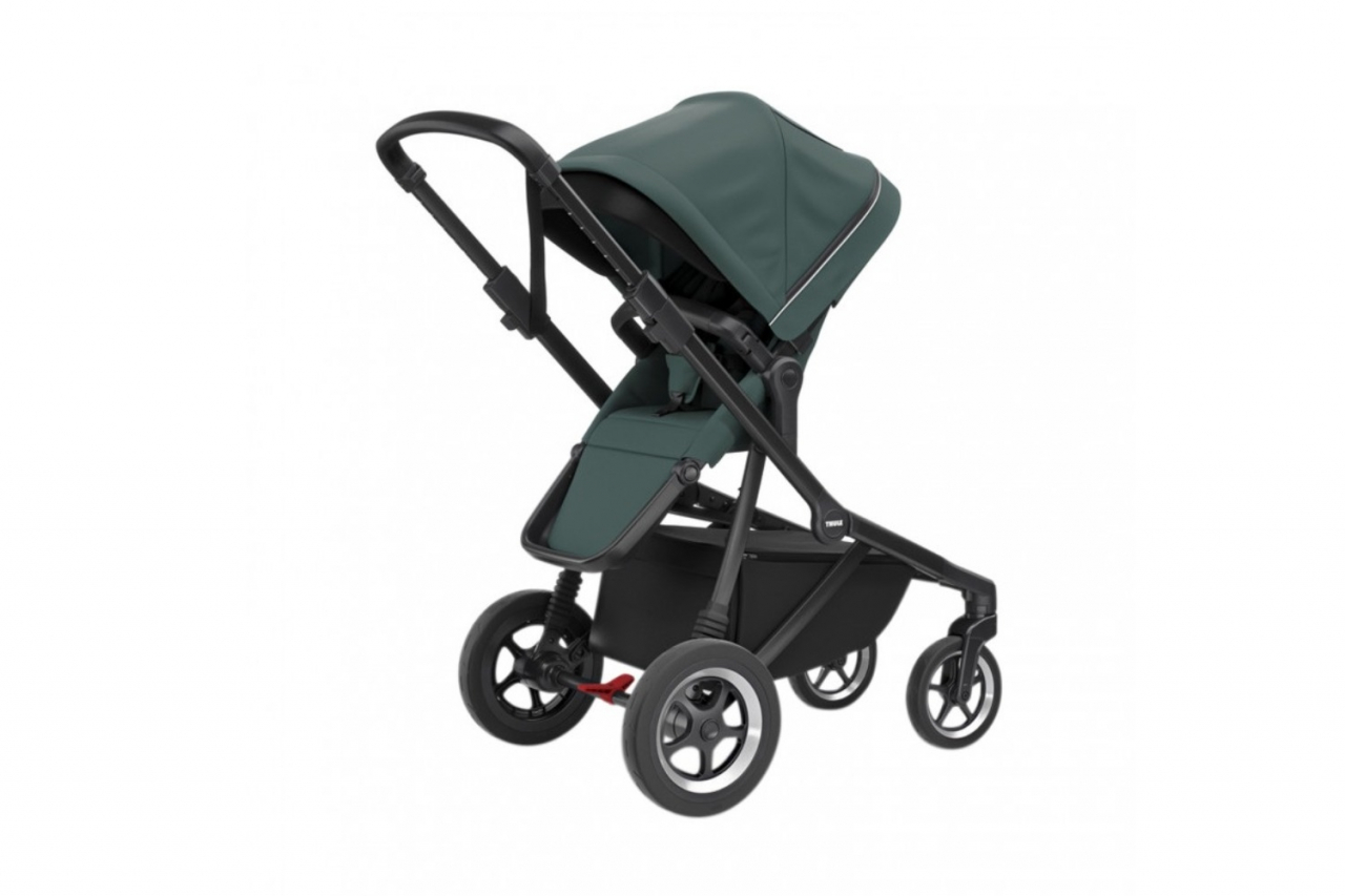Carucior Thule SLEEK Cadru Negru si Copertina Mallard Green [2]