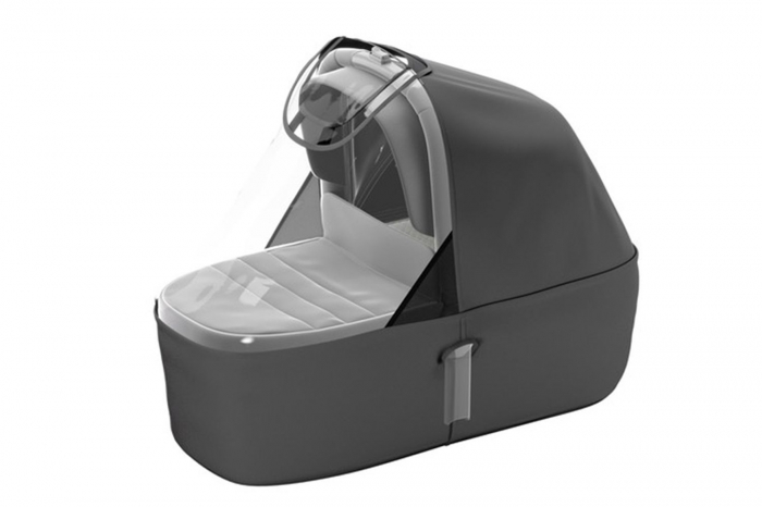 Carucior Thule Sleek + Landou Thule Bassinet Grey Melange [14]