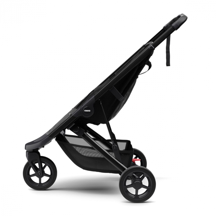 Carucior Thule Spring cu cadru negru + Copertina Thule Canopy GREY MELANGE [6]