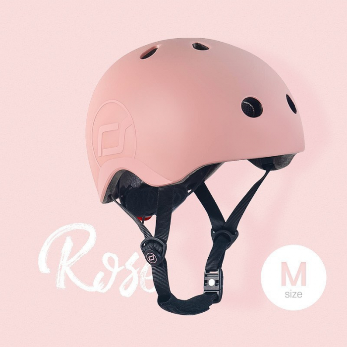 Casca de protectie pentru copii, sistem de reglare magnetic cu led, S-M, 51-55 cm, 3 ani+, Rose [2]