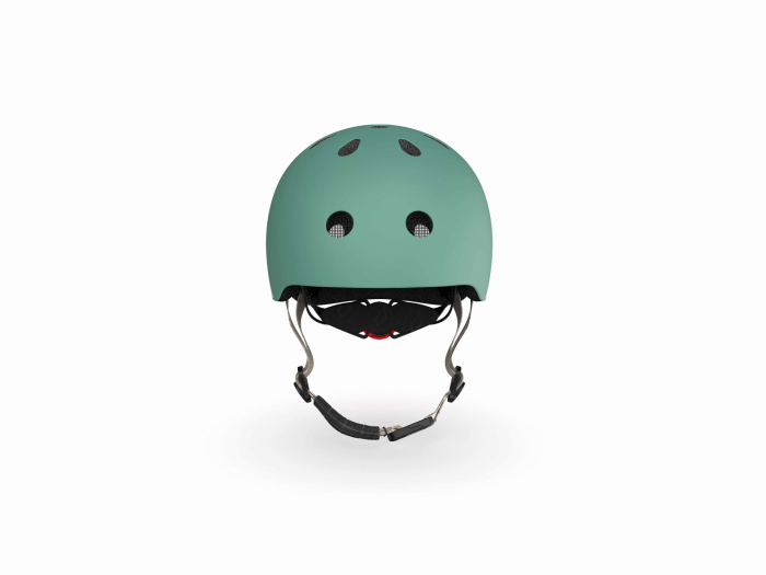 Casca de protectie pentru copii, sistem de reglare magnetic cu led, S-M, 51-55 cm, 3 ani+, Forest, Scoot & Ride [7]