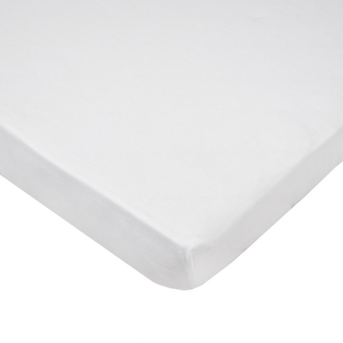 Cearsaf din Jersey cu Elastic, EKO, 120x60 cm, White [2]