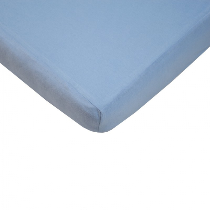 Cearsaf din Jersey cu Elastic, EKO, 140x70 cm, Blue [2]
