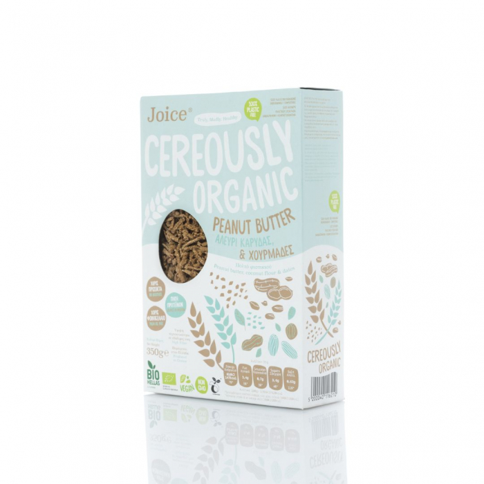 Cereale Organice cu Unt de Arahide, Faina de Cocos si Curmale 350g [3]