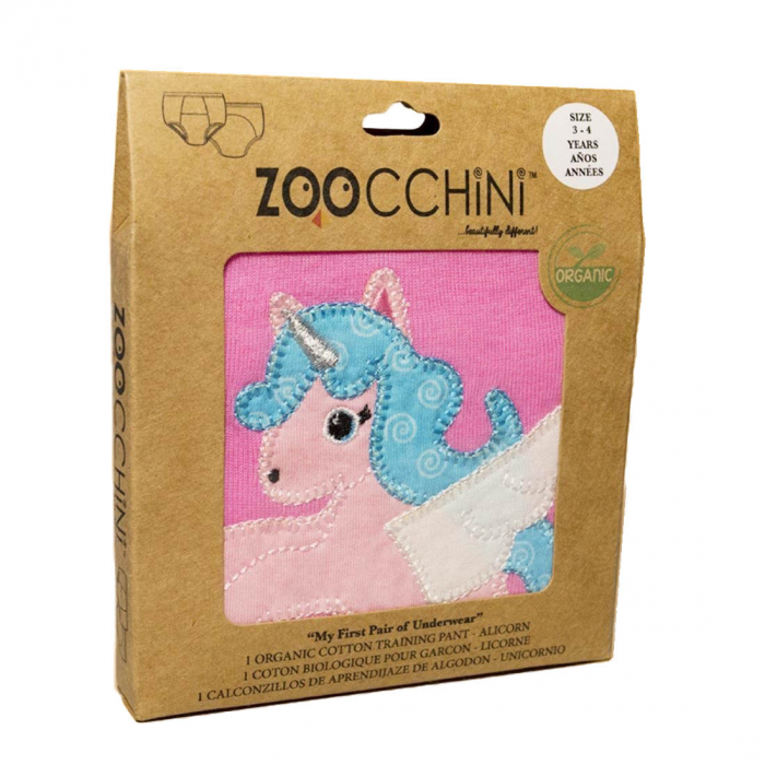 Chilotei Antrenament, Zoocchini, Fetita, 3-4 ani, 100% Bumbac Organic, Unicorn [4]