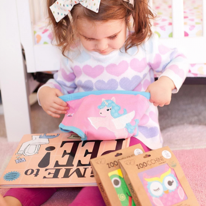 Chilotei Antrenament, Zoocchini, Fetita, 3-4 ani, 100% Bumbac Organic, Unicorn [3]