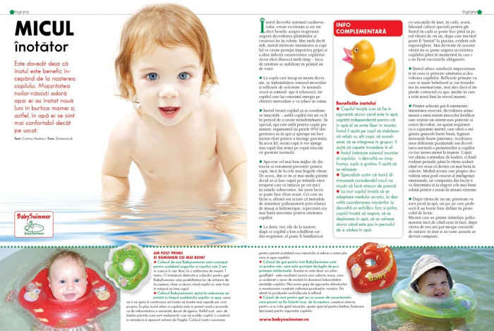 Colac de gat pentru bebelusi Babyswimmer Rosu 6-36 luni [3]