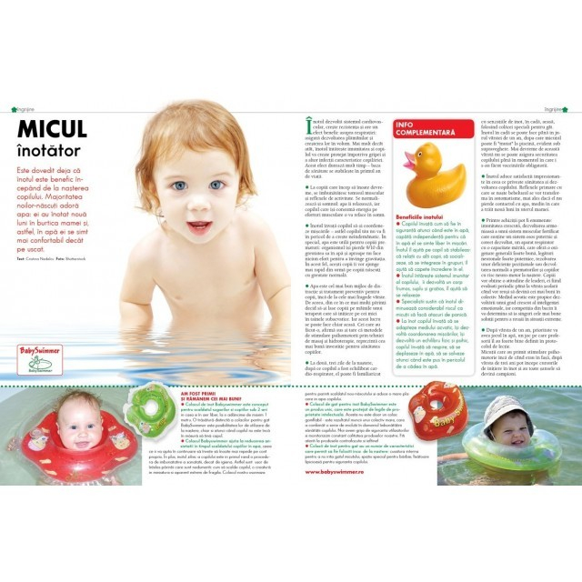 Colac de gat pentru bebelusi Babyswimmer Roz 0-24 luni [3]