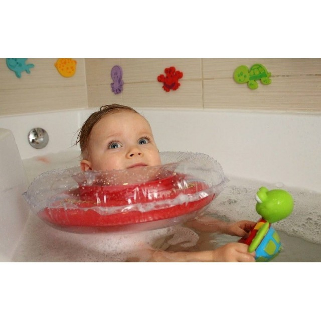 Colac de gat pentru bebelusi Babyswimmer Verde 0-24 luni [2]