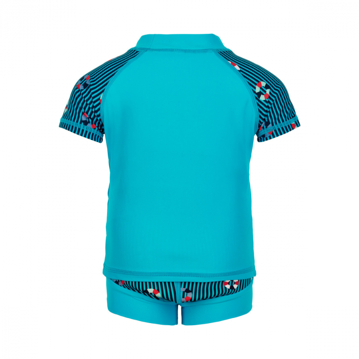 Costum de baie baietei cu scutec integrat, model pirat UV40+ [2]