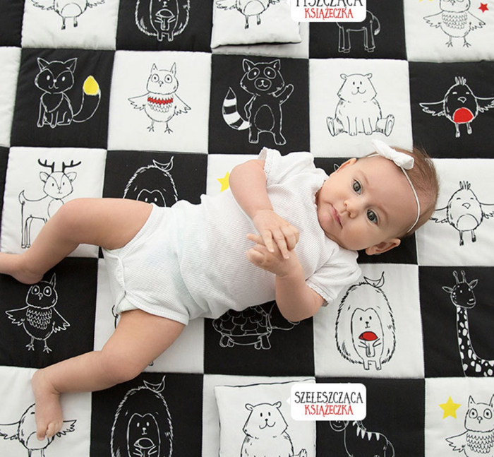 Covor de joaca termoizolant pentru bebe, activitati senzoriale 120x140cm [5]