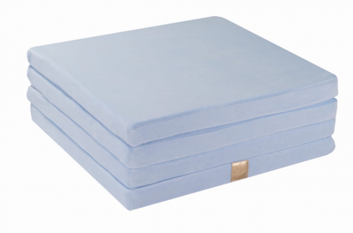Covoras de joaca Patrat din spuma, Catifea Blue [3]