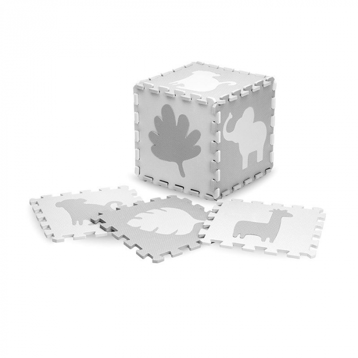 Covoras de joaca Puzzle 150x150 cm- Grey [4]