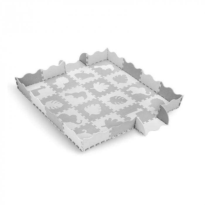 Covoras de joaca Puzzle 150x150 cm- Grey [3]
