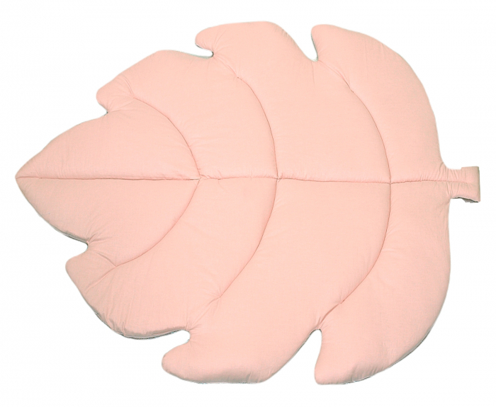 Covoras de joaca termic Frunza Pure Rose 150x105x5cm, pliabil, bumbac 100% si umplutura antialergica BabySoft  , protectie impotriva loviturilor [2]