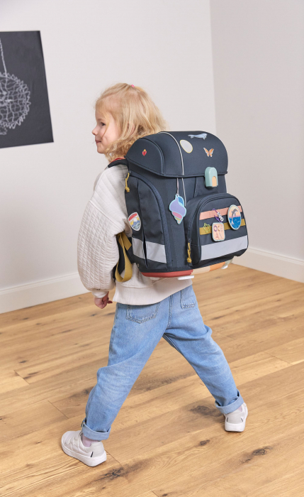 Ghiozdan și accesorii, set de 7 piese, Boxy Unique Culoare: Dark blue [5]