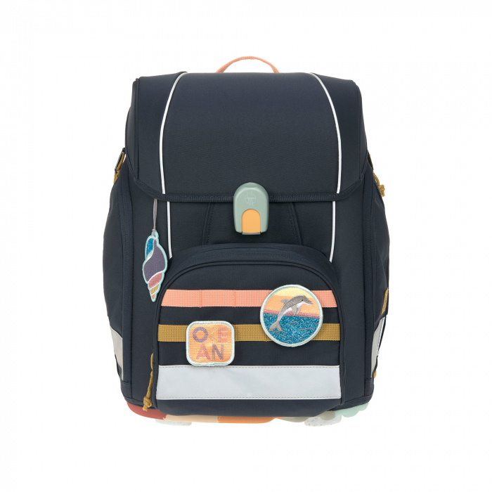 Ghiozdan și accesorii, set de 7 piese, Boxy Unique Culoare: Dark blue [2]