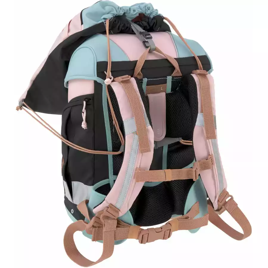 Ghiozdan și accesorii, set de 7 piese, Boxy Unique Culoare: Rose Blue Black [3]