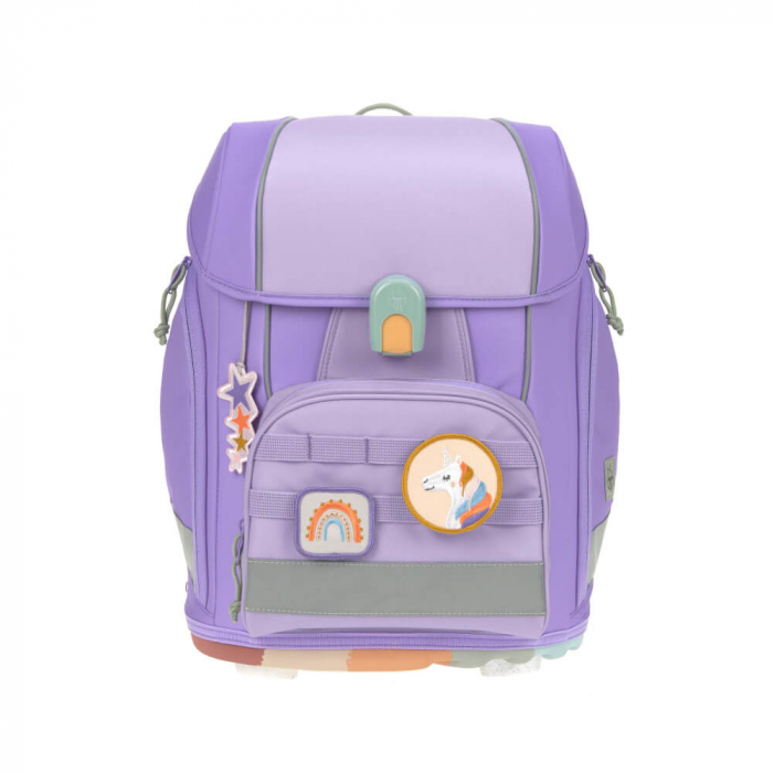 Ghiozdan și accesorii, set de 7 piese, Boxy Unique Culoare: Violet Lavander [2]