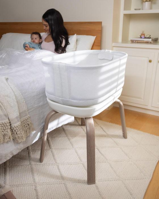 Graco - Patut co-sleeper Eluma Nest Luna cu leganare automata si sistem inteligent de detectare a plansului [4]