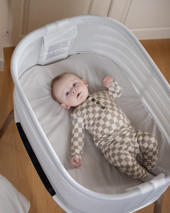 Graco - Patut co-sleeper Eluma Nest Luna cu leganare automata si sistem inteligent de detectare a plansului [3]