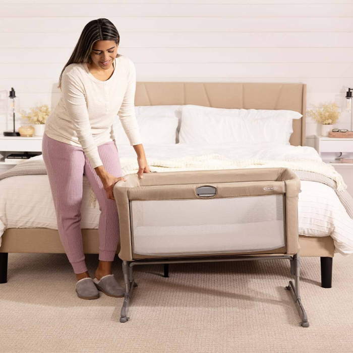 Graco Sweet2Sleep Oatmeal – Patut Co-Sleeper 2 în 1 pentru Bebeluși [5]
