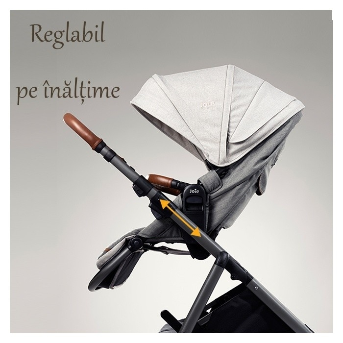 Joie - Carucior multifunctional 2 in 1, reglabil pe inaltime, Aeria Signature Oyster [8]