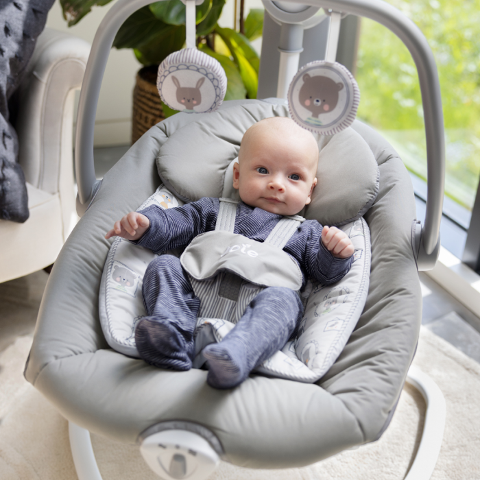 Joie - Leagan si balansoar rotativ Serina 2 in 1 Walnut [8]