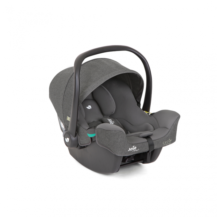 Joie - Scoica auto i-Snug 2 cu tetiera reglabila Shell Gray, colectia Cycle, 40-75 cm, testata ADAC si certificata R129 [1]
