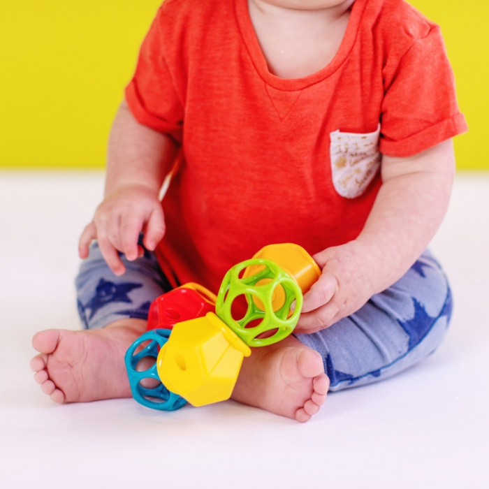 Jucarie Clicky Twister™ Easy-Grasp Rattle Oball [2]