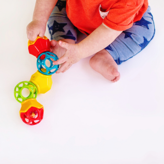 Jucarie Clicky Twister™ Easy-Grasp Rattle Oball [5]