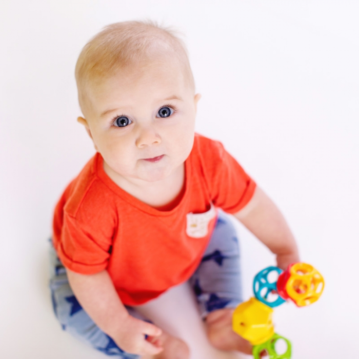Jucarie Clicky Twister™ Easy-Grasp Rattle Oball [6]