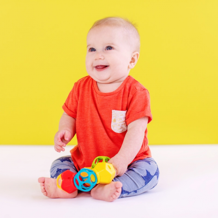 Jucarie Clicky Twister™ Easy-Grasp Rattle Oball [3]